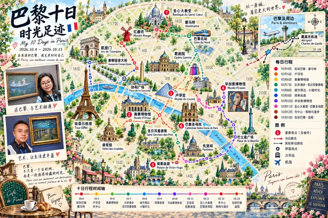 巴黎十日行走地图